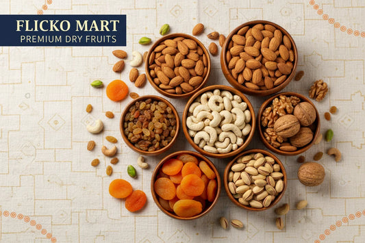 🌰 Flicko Mart Dry Fruits – Natural Nutrition 💪, Energy ⚡ & Wellness 🌿