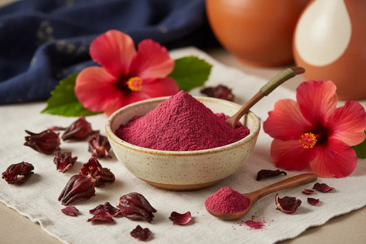 Hibiscus Flower Powder: Natural Herbal Supplement for Skin, Hair & Wellness | Flicko Mart