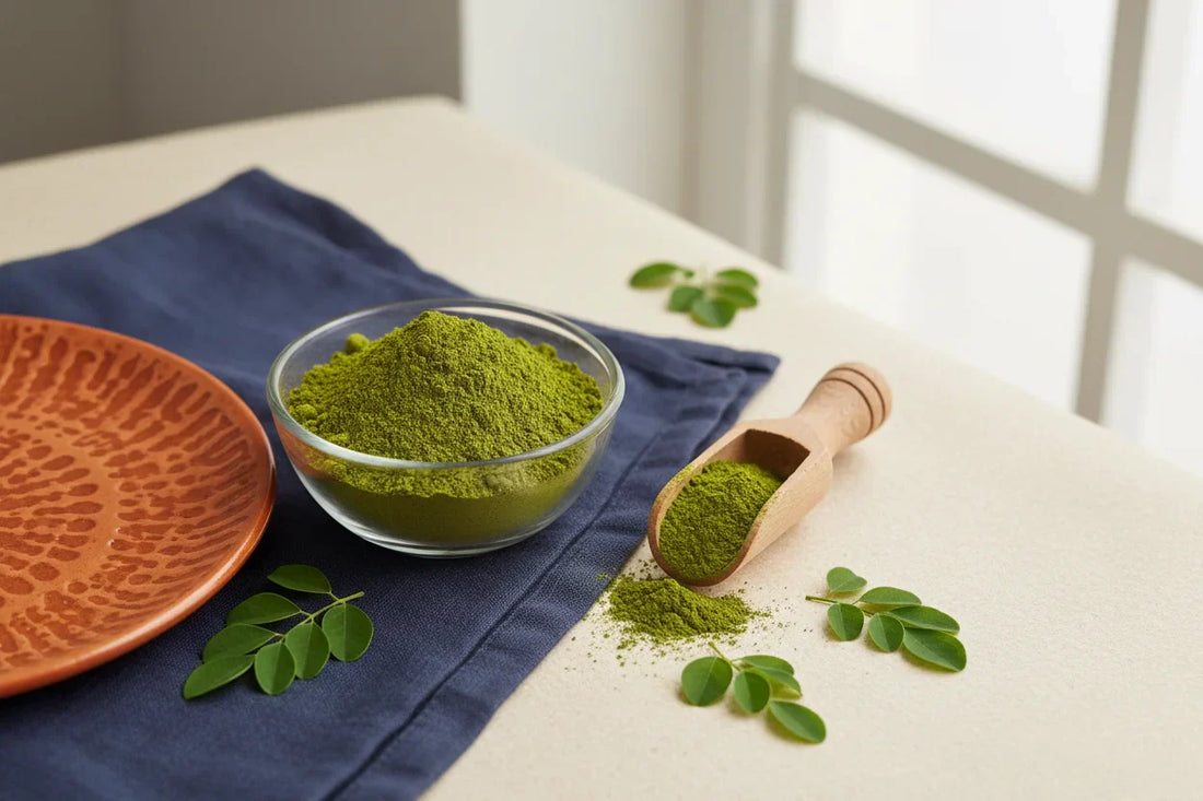 🌿 Organic Moringa Leaf Powder – Boost Immunity 💪, Energy ⚡ & Wellness 🌱 | Flicko Mart