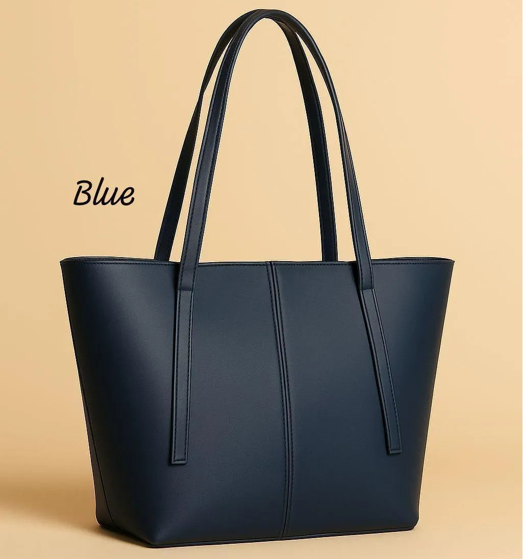 Girls Leather Shoulder Bag – Plain Blue Design | Flicko Mart