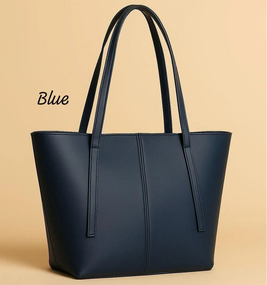 Girls Leather Shoulder Bag – Plain Blue Design | Flicko Mart