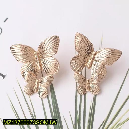 Butterfly Design Gold Plated Earrings | Flicko Mart