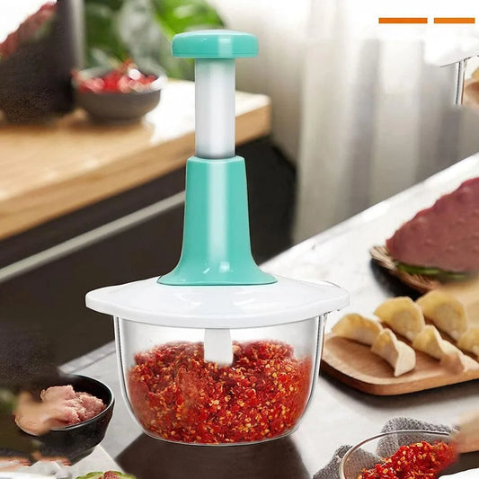 Manual Hand Push Chopper – 2L Multi-Function Kitchen Tool | Flicko Mart