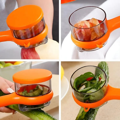 Multi-Functional Vegetable & Fruit Peeler with Storage Container | Flicko Mart