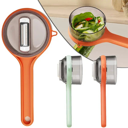 Multi-Functional Vegetable & Fruit Peeler with Storage Container | Flicko Mart