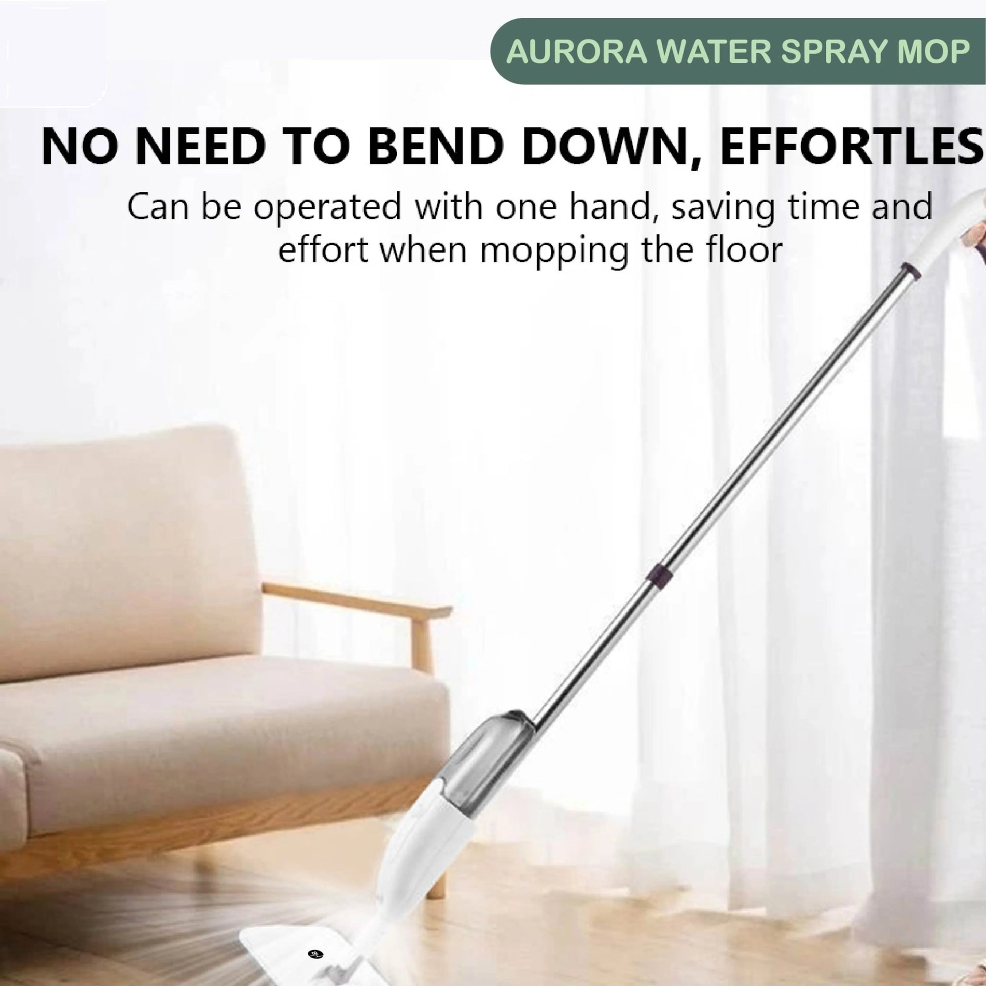 360° Rotating Spray Mop with Refillable Bottle | Dual Fabric – Flicko Mart