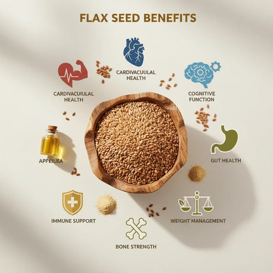 The Natural Basket Organic Flax Seeds | Premium Seeds & Nuts | Flicko Mart
